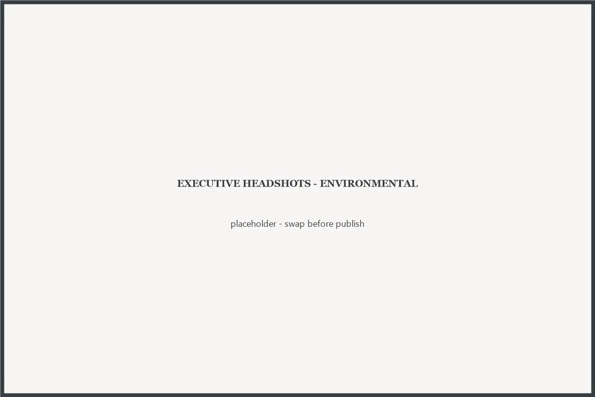 Environmental executive portrait photographed by Bellus Photography